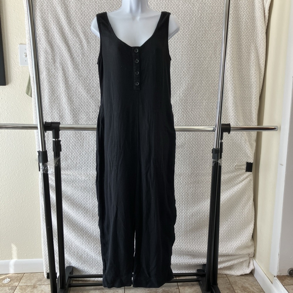 Prana Black Sleeveless Jumpsuit Romper